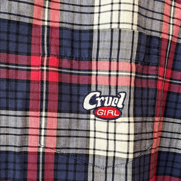 Cruel Girl Plaid Shirt Size Large - Picture 3 of 8